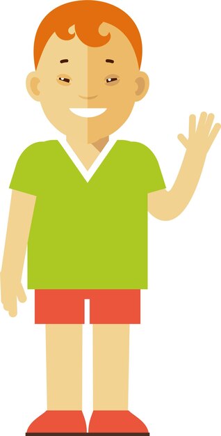 niño, niño, con, síndrome de down, ondulación
