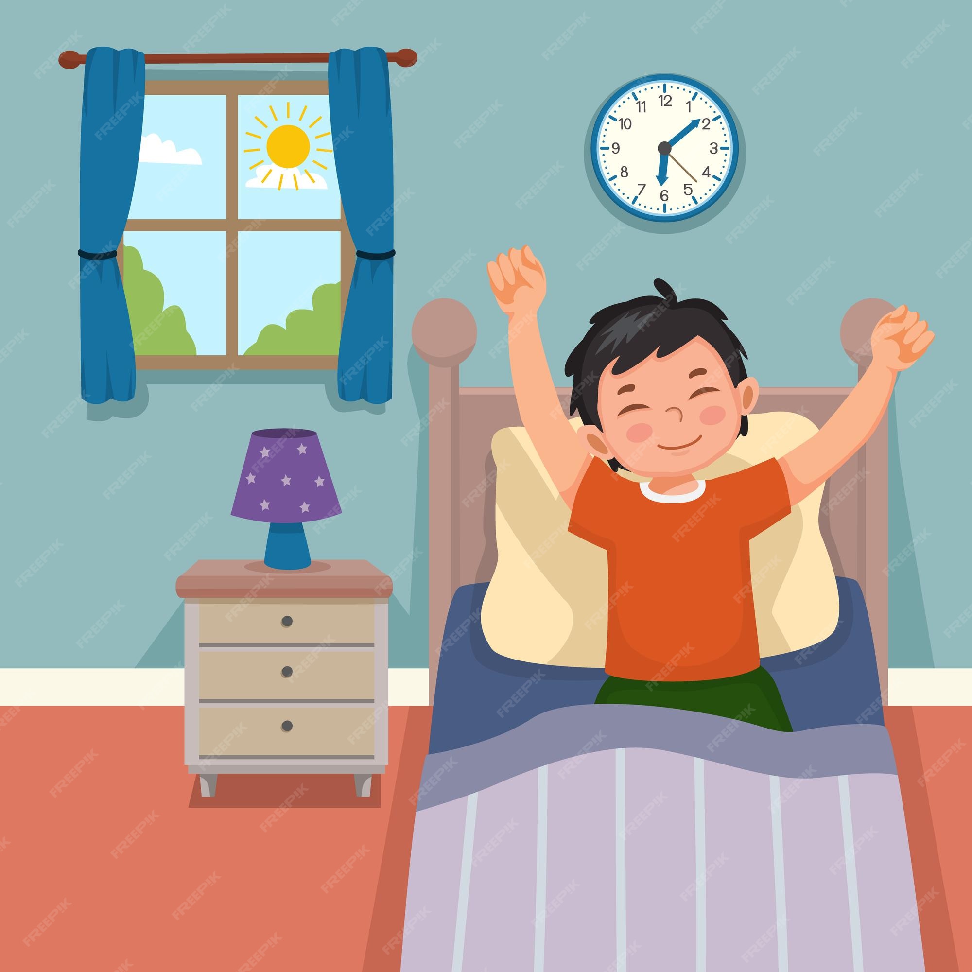 un-ni-o-peque-o-y-lindo-se-despierta-por-la-ma-ana-estirando-las-manos