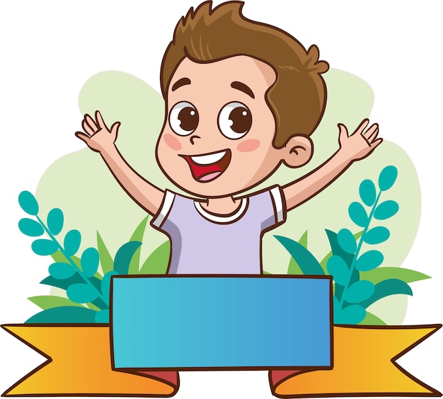 niño persona cartelera educación niño juguetón cartel preescolar presentación escuela sonrisa f