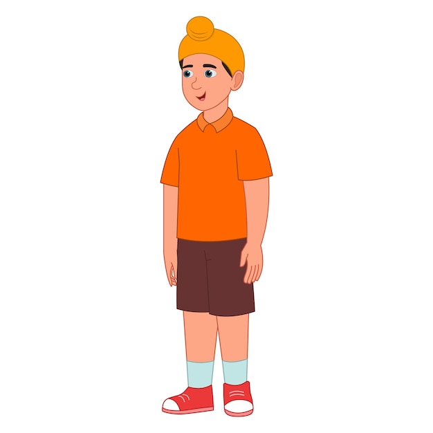 niño punjabi joven, ilustración de dibujos animados vectoriales de niño punjabi, niño punjabi lindo, niño pequeño punjabi