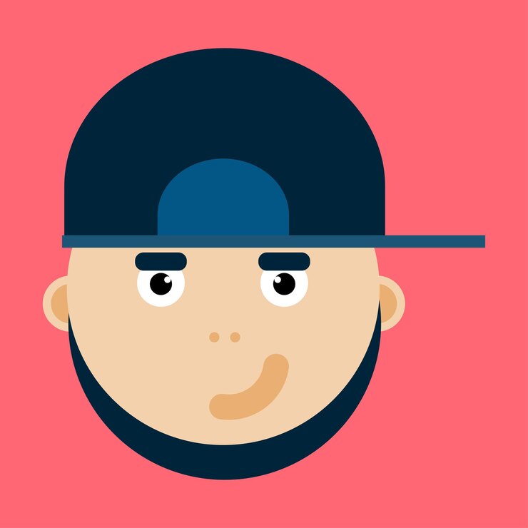 Vector niño sonriendo con sombrero