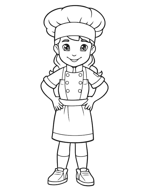 Niño con uniforme de chef