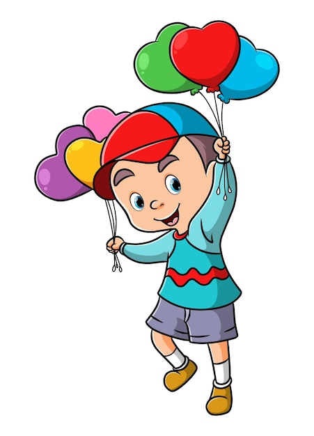 Los Niños Pequeños Se Divierten Con Globos De Colores Juntos Ilustración  del Vector - Ilustración de aire, muchacha: 213467496