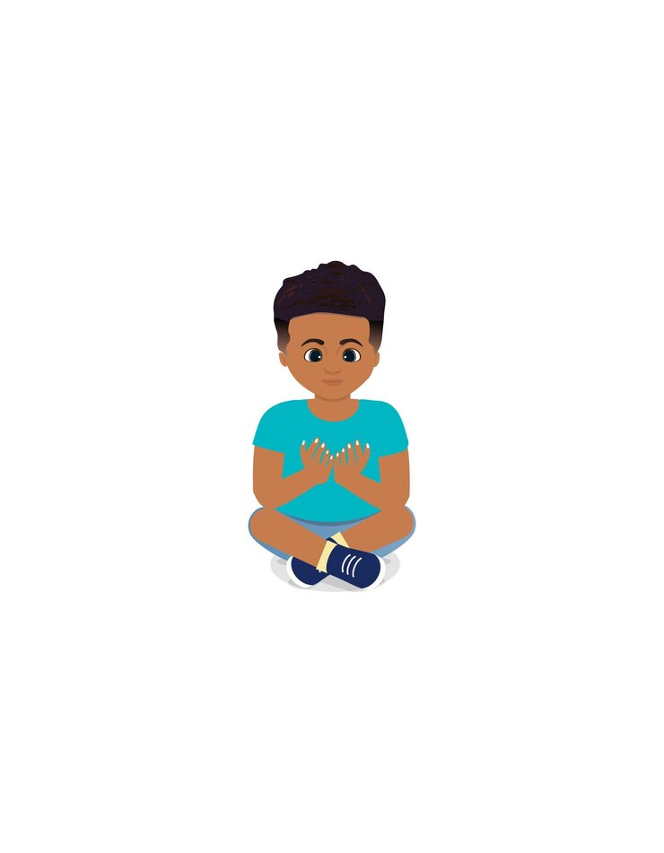Los niños africanos rezan