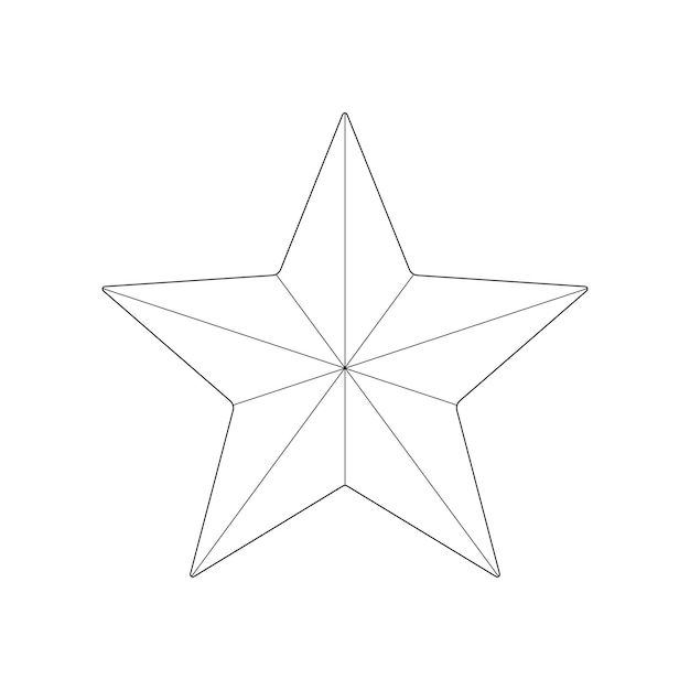 Niños dibujados a mano dibujando dibujos animados de estrellas aislados