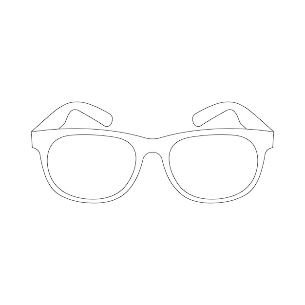 Niños dibujados a mano dibujando gafas dibujos animados aislados