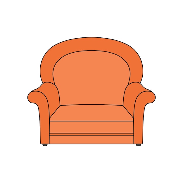 niños dibujando ilustración vectorial sillón clásico dibujos animados aislados
