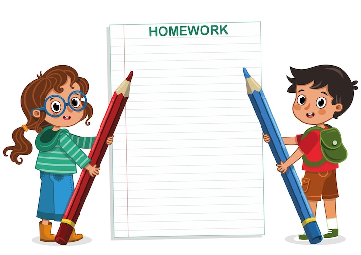 Vector los niños de la escuela están sosteniendo lápices en la ilustración de vector de tema de regreso a la escuela