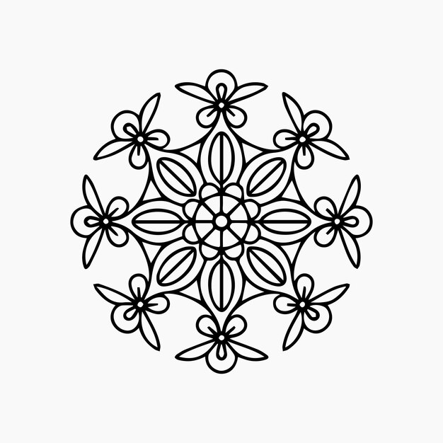 niños florales Mandala libro de colorear diseño de azulejos de arte de pared
