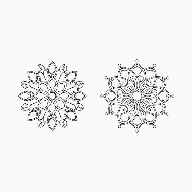 niños florales Mandala libro de colorear diseño de azulejos de arte de pared
