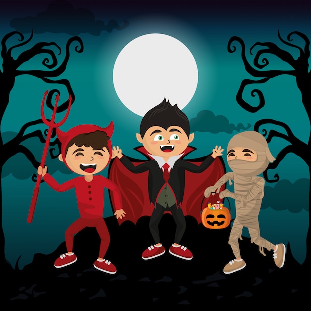 Niños y halloween