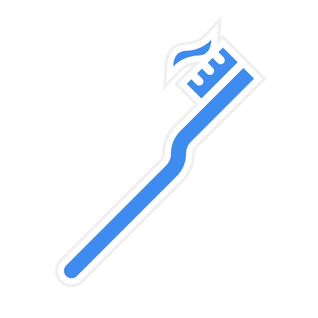 Niños Imagen vectorial del icono del cepillo de dientes Se puede usar para criar niños