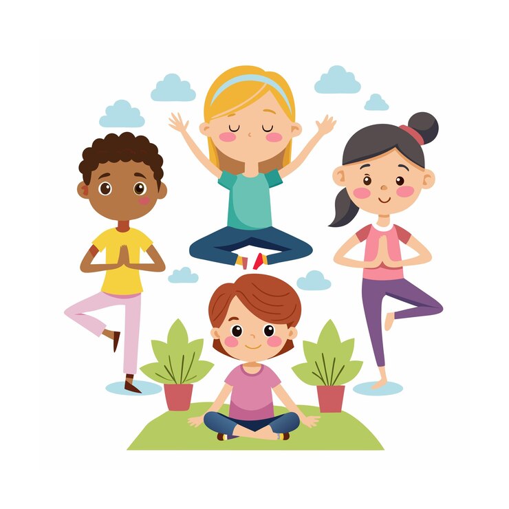 Niños jugando y entreteniendo momentos Ilustración vectorial