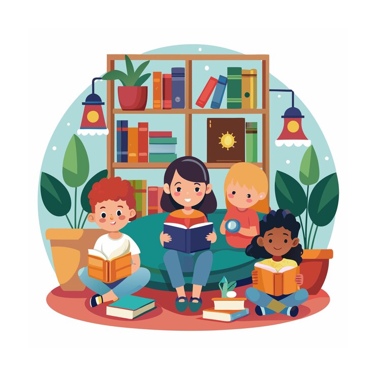 Niños jugando y entreteniendo momentos Ilustración vectorial