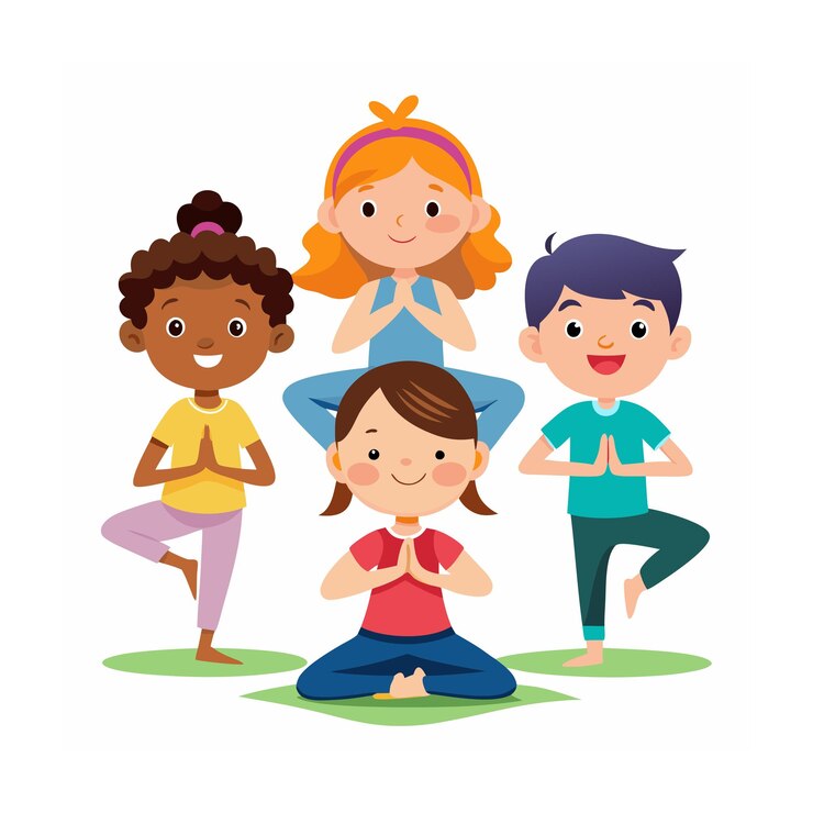 Niños jugando y entreteniendo momentos Ilustración vectorial