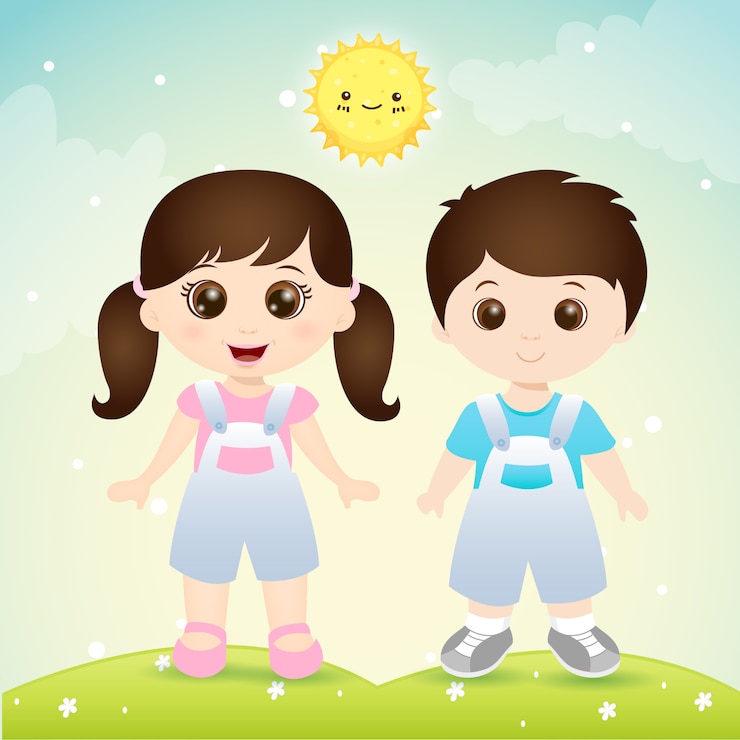 Vector niños lindos