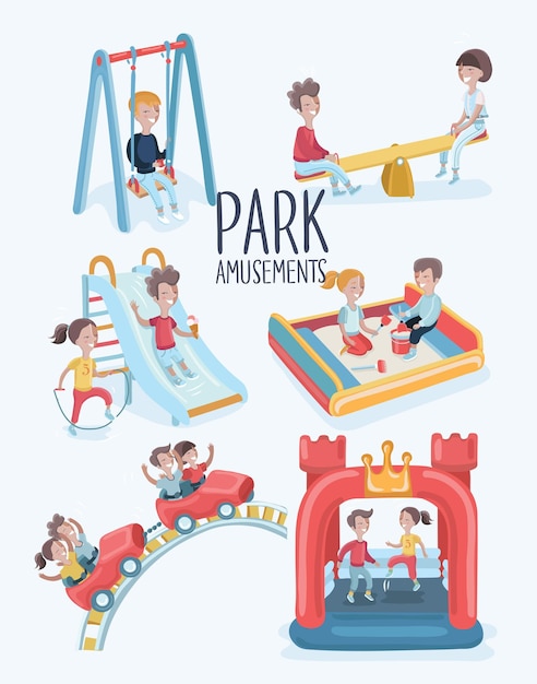 Niños en el patio de recreo