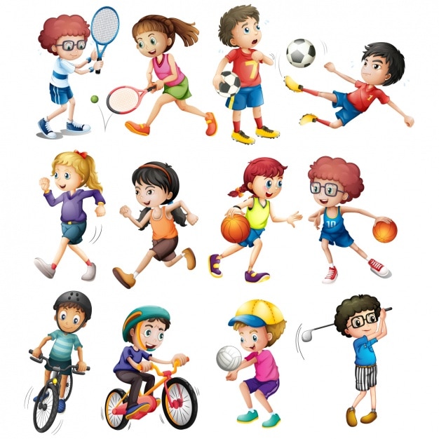 Niños practicando deporte