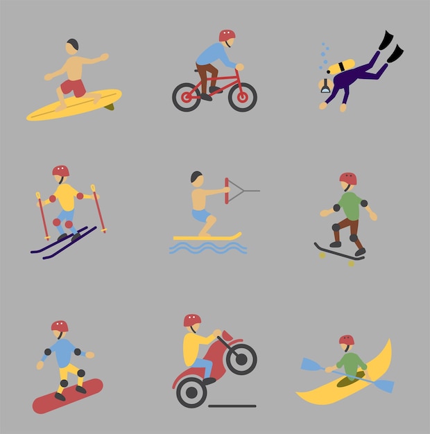Niños que caen Situaciones peligrosas con niños al aire libre corriendo y cayendo concepto de vector exacto