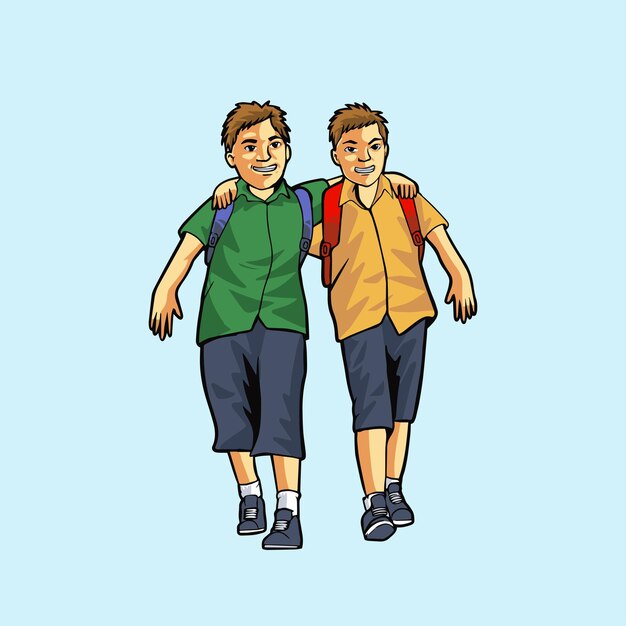 Niños de regreso a la escuela