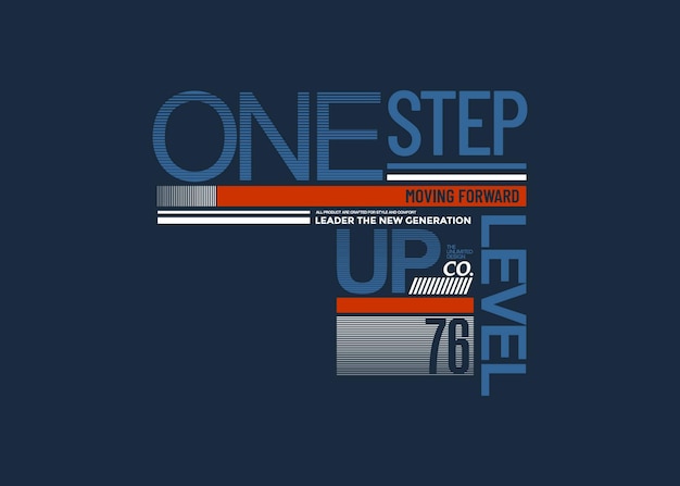 un nivel más arriba citas motivacionales tipografía diseño abstracto ilustración vectorial