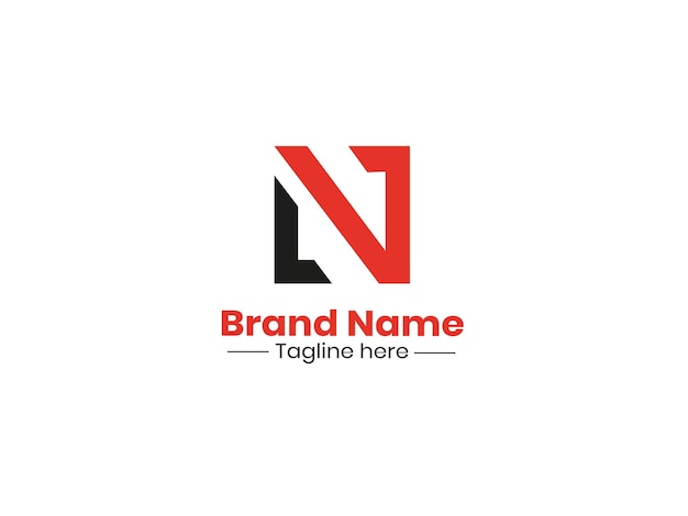 NL Creative LN N L letras abstractas monograma del logotipo