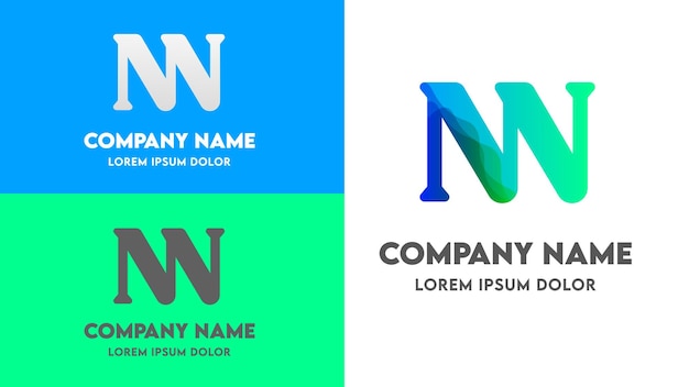 NN Logo Calidad premium Formato vectorial