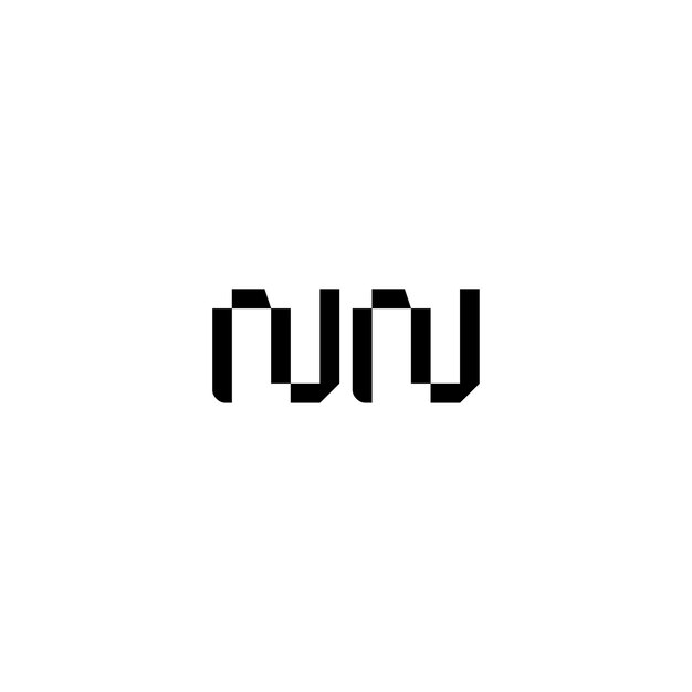 NN monograma logotipo diseño carta texto nombre símbolo monocromo logotipo alfabeto carácter simple logotipo