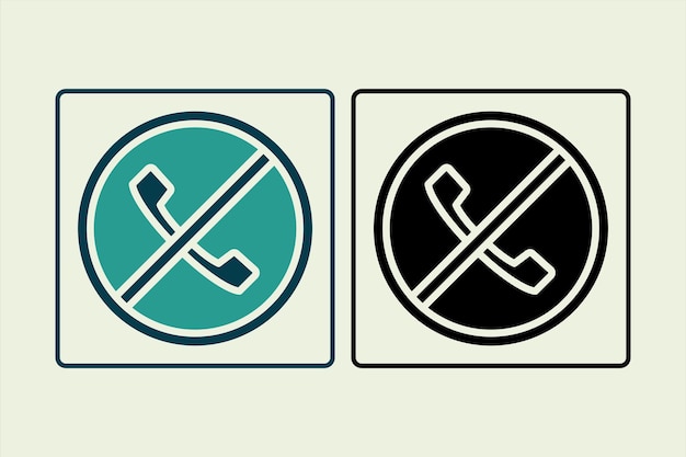 no call icon icon related to UI elements suitable for web site app user interfaceselement printable etc solid icon style simple vector design editable
