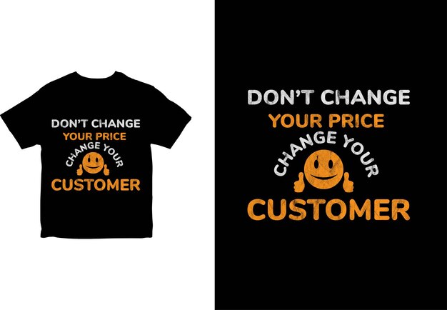 No cambie el diseño de camiseta de tipografía de sus clientes