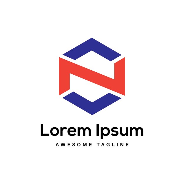 NO Diseño de letras de logotipo Icono libre
