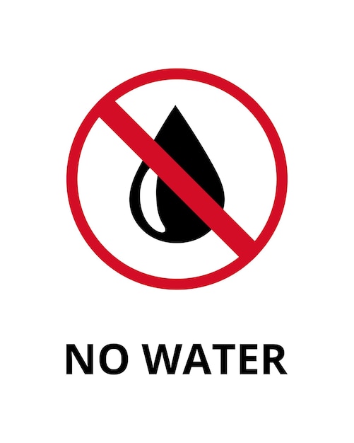No diseño de señales de agua para áreas restringidas y zonas de seguridad