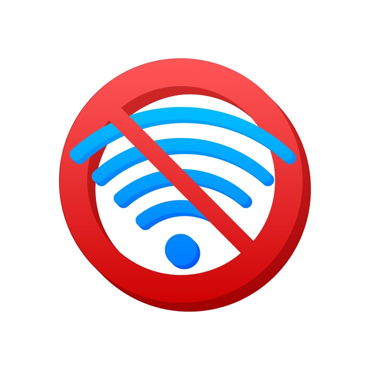 Vector no se encontró conexión a internet en el teléfono inteligente perdió la conexión inalámbrica no hay wifi