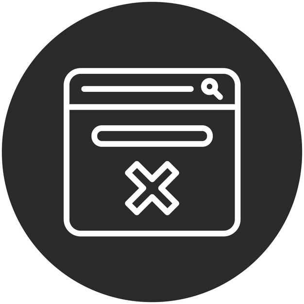 No se encontró la ilustración del icono vectorial del conjunto de iconos de SEO y Web
