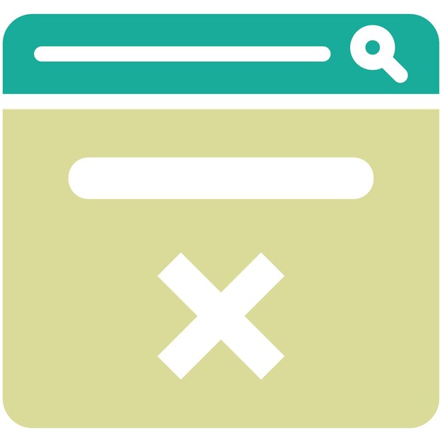 No se encontró la ilustración del icono vectorial del conjunto de iconos de SEO y Web