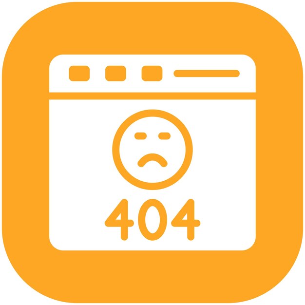 No se encontró ilustración de icono vectorial de error del conjunto de iconos de marketing en línea