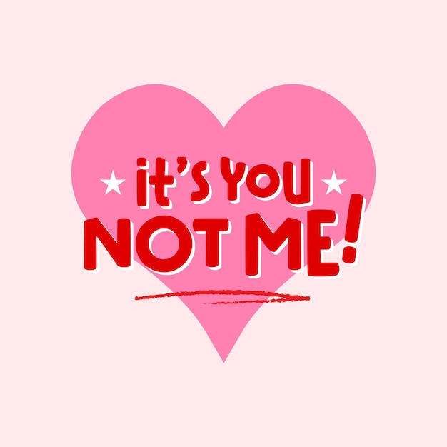 No eres tú con un corazón rosado