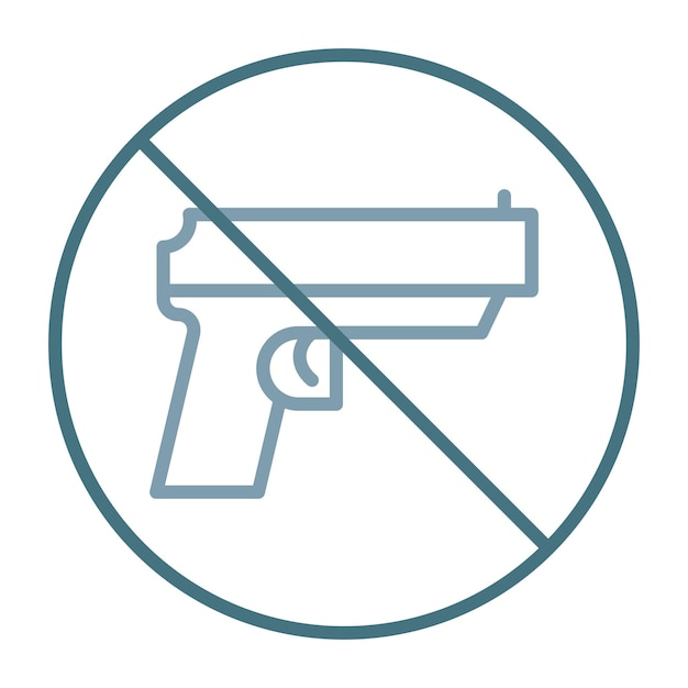 No hay armas Ilustración plana