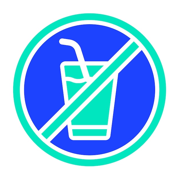 No hay bebida Vector Icon Design Ilustración