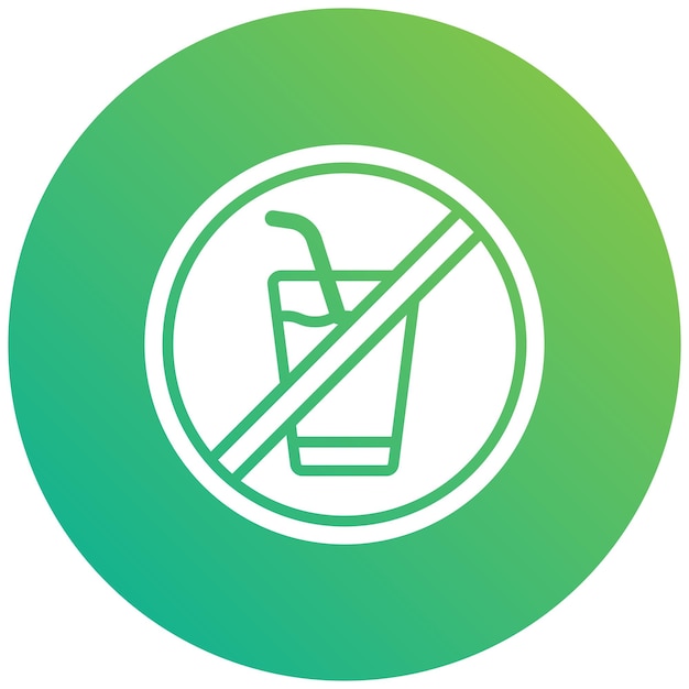 No hay bebida Vector Icon Design Ilustración