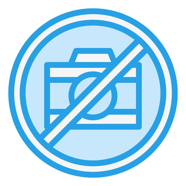 No hay cámara Ilustración del diseño del icono vectorial
