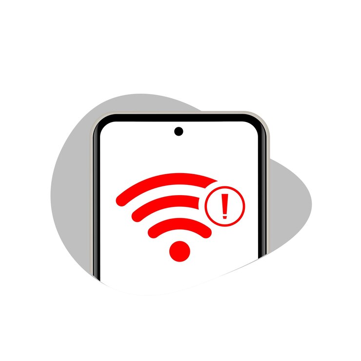 no hay conexión a Internet en el teléfono inteligente concepto ilustración vector de diseño plano
