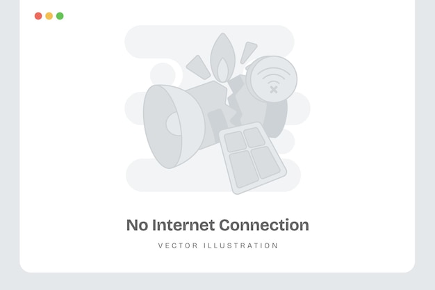 No hay conexión a Internet