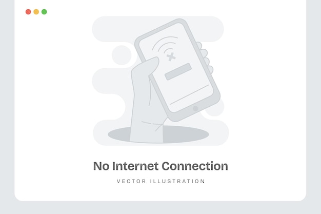 No hay conexión a Internet