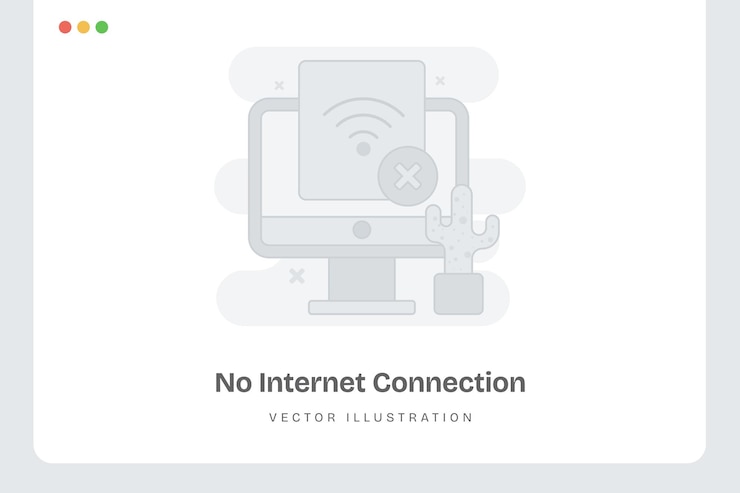 No hay conexión a Internet