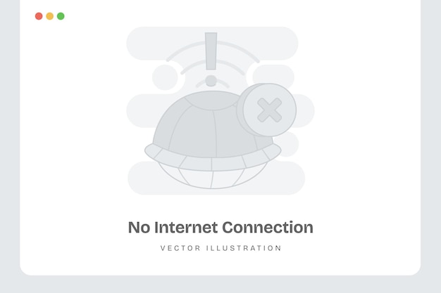 No hay conexión a Internet