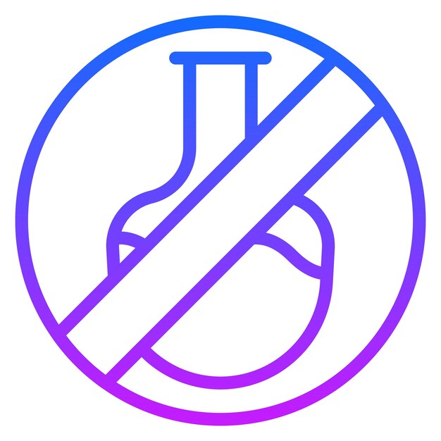 No hay conservantes Iconos vectoriales