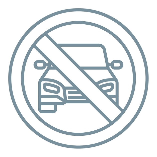 No hay estacionamiento Icon