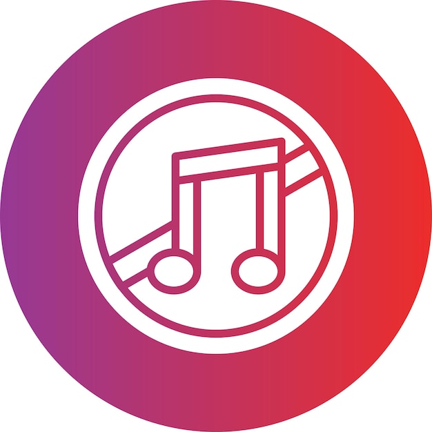 No hay estilo de icono de música