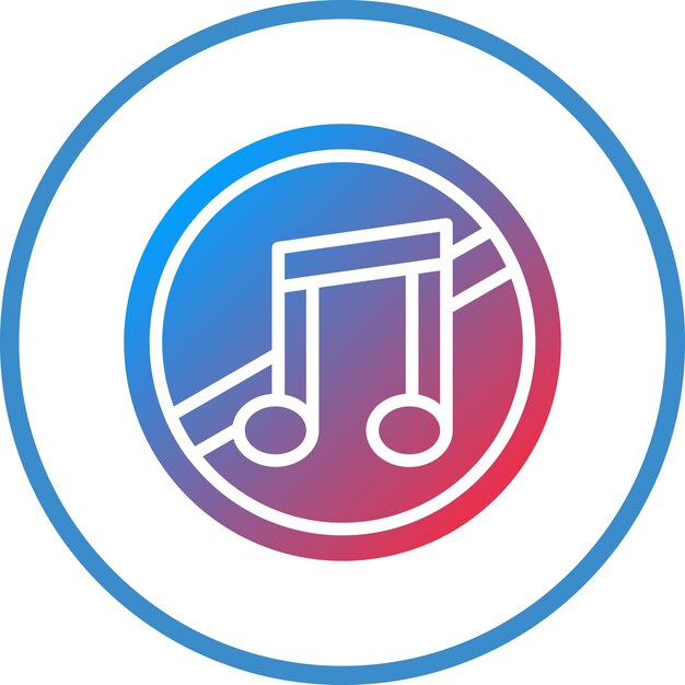 No hay estilo de icono de música